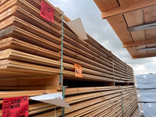 Ca. 102x Douglas Wisselsponning/Halfhoutsrabat, 18x190mm, lengte 400cm